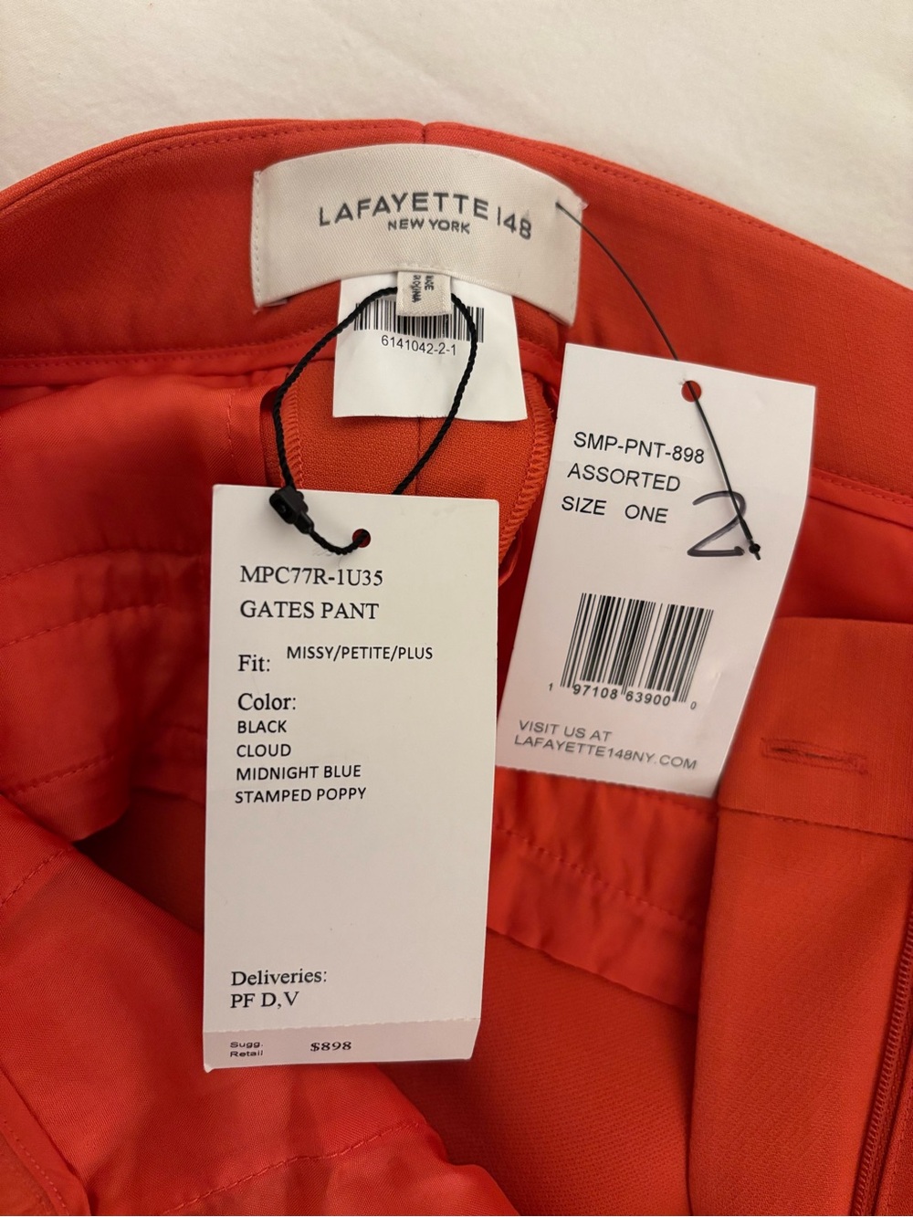 β¨ Lafayette 148 New York Stamped Poppy Waist Seam Blazer & Gates Pant Set NWT - Picture 12 of 12